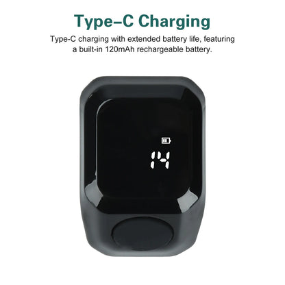Portable Digital Display Counter Smart APP Ring Counter Bluetooth Counting Ring Time Reminder Wearable Tasbih Zikr Ring Misbah