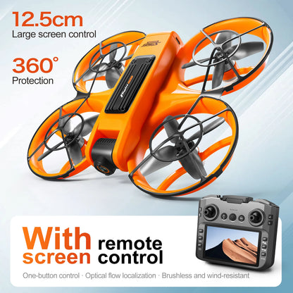 Professional Mini Drone S156 FPV 8K HD Camera Brushless Motor Obstacle Avoidance Foldable Quadcopter With LED Screen Remote