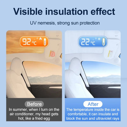 For Xiaomi SU7 MS11 2023 2024 2025 New Upgrade Ice Crystal Sunroof Sunshades Front Roof Tool Glass Pads Skyline Auto Accessories