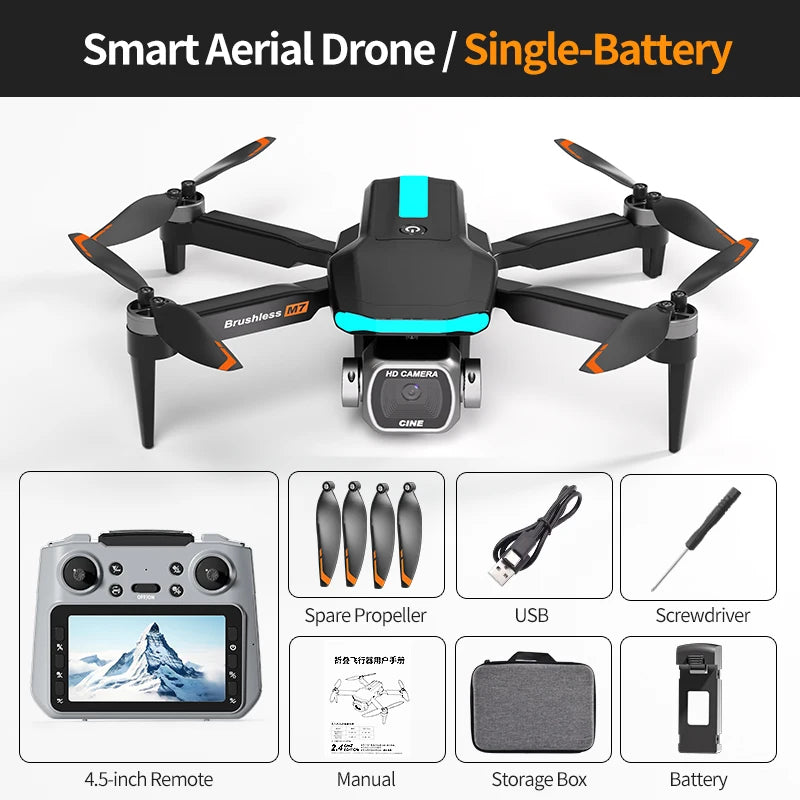 M7 Drone Brushless Motor Professional 8K HD Aerial Photography Obstacle Avoidance UAV Four-Rotor Helicopter Toys For Adults 2026