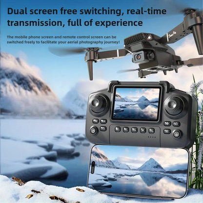 E88 Pro RC Drone WiFi FPV Height Hold Foldable Obstacle Avoidance 4K Wide-Angle HD Camera Quadrotor Helicopter Children's Toys