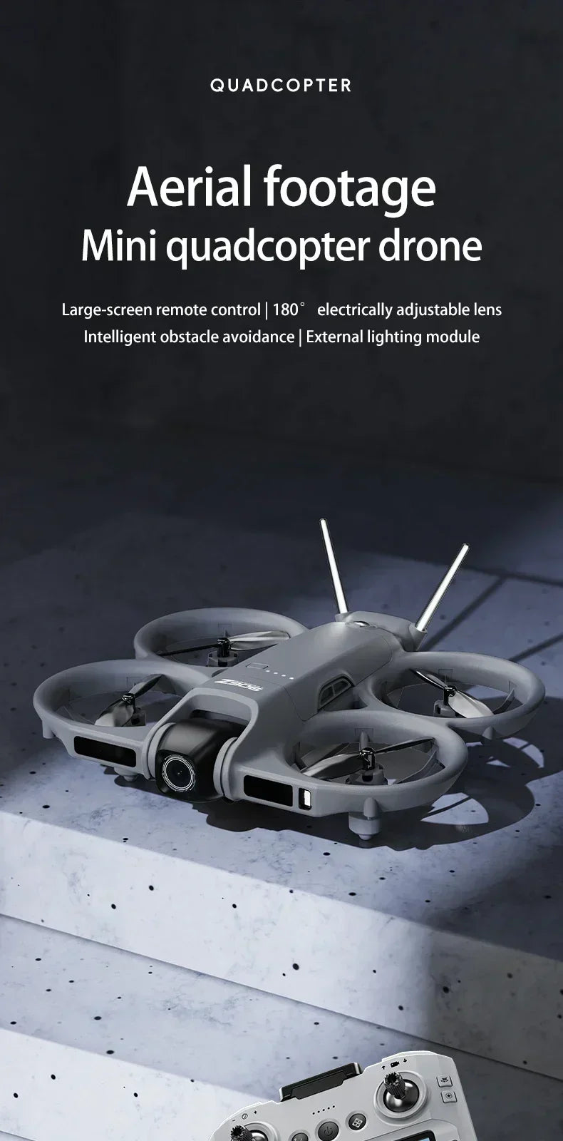 Xiaomi Z906 Drone 8K Aerial HD Intelligent Avoiding Obstacle with Larger Screen Remote Control Folding Brushless Power GPS Drone