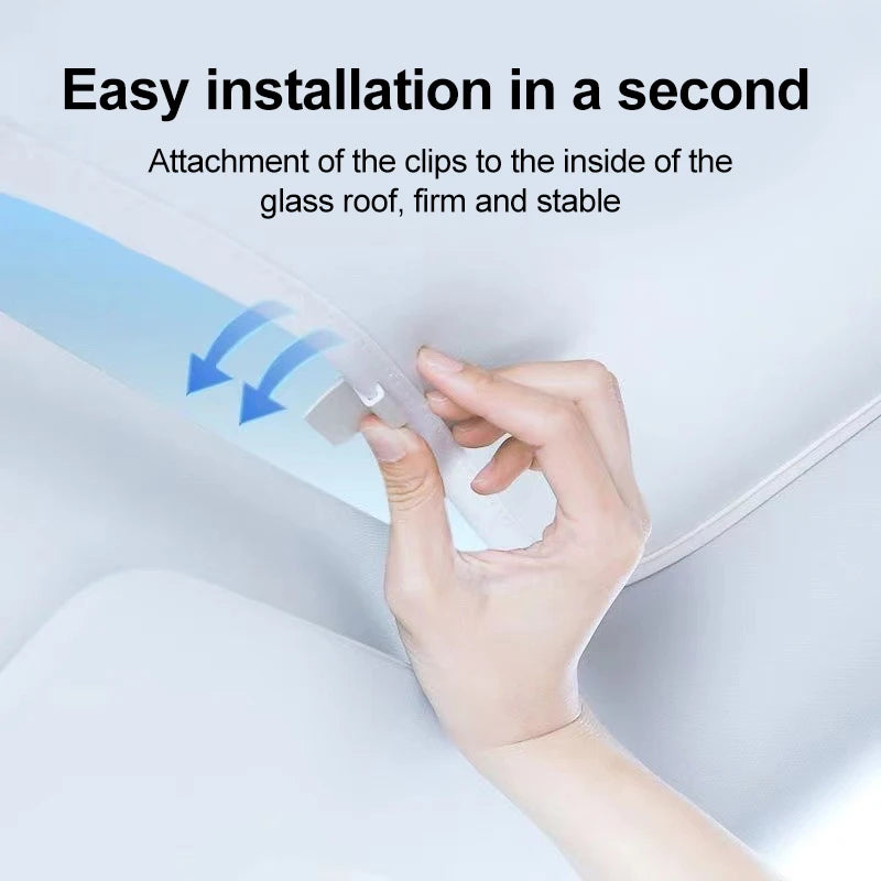 For Xiaomi SU7 MS11 2023 2024 2025 New Upgrade Ice Crystal Sunroof Sunshades Front Roof Tool Glass Pads Skyline Auto Accessories