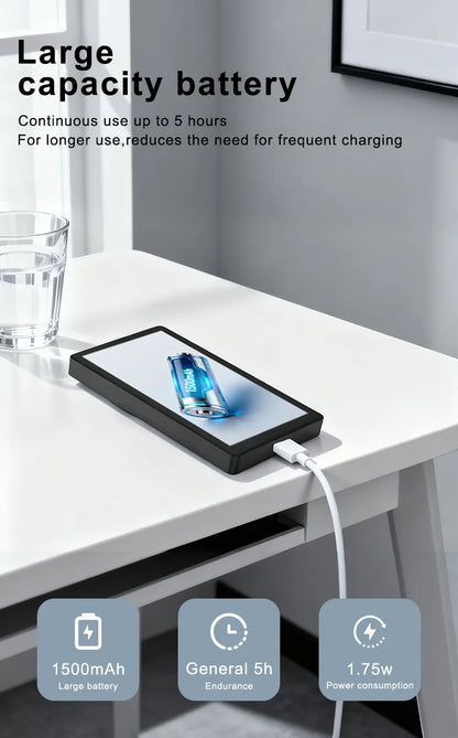 Vlog Screen Selfie Monitor, Magnetic Phone Holder Clip Mount, Using Phone Rear Camera for Selfie Vlog Live Stream