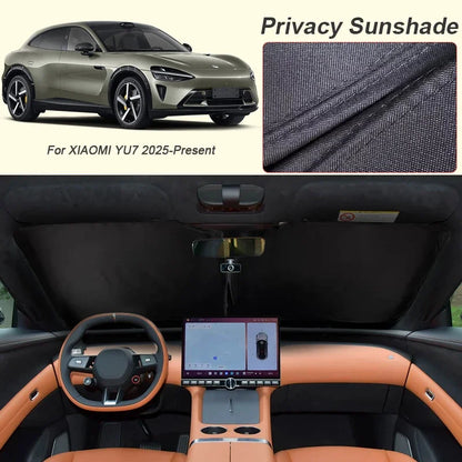 Car Sun Shade Curtain UV Protection Window Blind For XIAOMI YU7 2025-Present Auto Heat Insulation Protect Cover Accessory