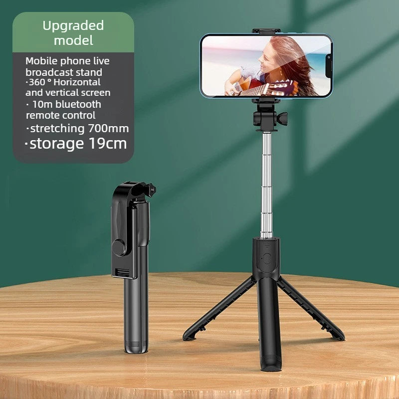Shutter Tripod For iPhone Xiaomi Live Phone Holder Wireless Bluetooth Selfie Stick Tripod Stand without Fill Light Remote