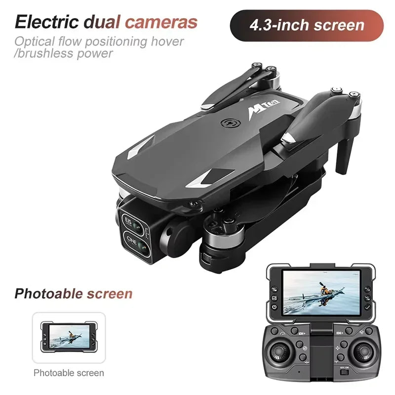 M10 Drone 8K HD Camera Brushless Motor For Aerial Photography Remote Control UAV For Beginners Professionals Hobby Gifts Adults