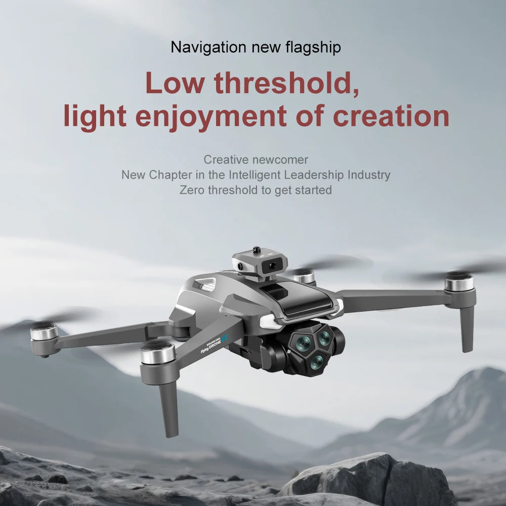 Foldable M66 RC Drone with 4.5in HD Foldable Screen,5G Smooth Image,Brushless Motor,Foldable Compact Quadcopter for Travel Aeri