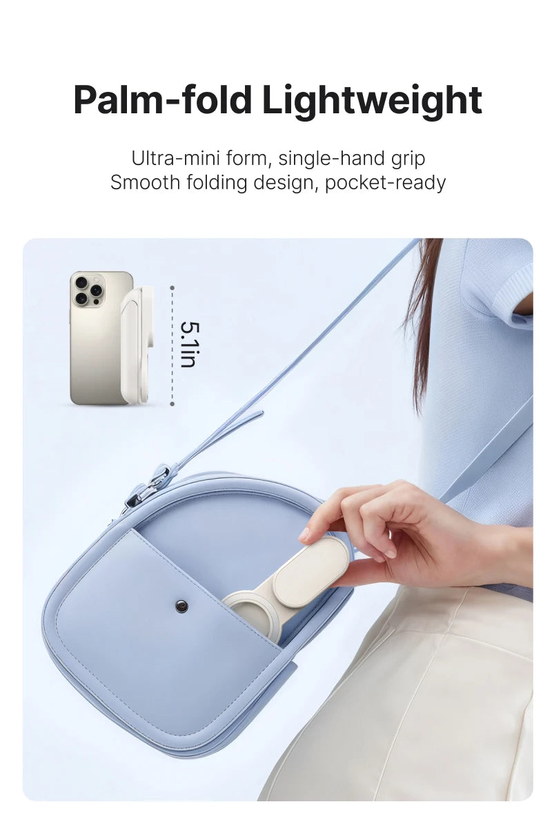 Telesin Magnetic Selfie Stick and Mini Tripod Portable Foldable Pole Extend To 60cm for Smartphone Macro Photography