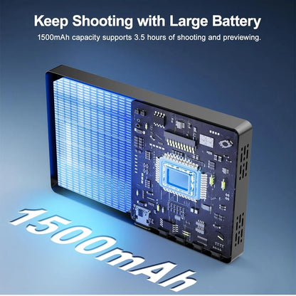 Magnetic Phone Projector Screen Android iPhone Rear Camera Selfie for Vlog Live Stream Video Recording Smart Monitor Accessory