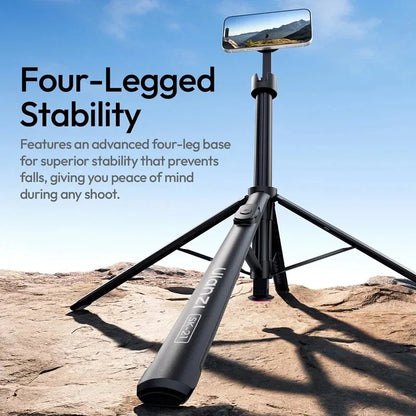 Original Ulanzi SK21 Magnetic Auto Open Tripod 8 Section Pole Extension For Phone Vlog Shooting Magnetic