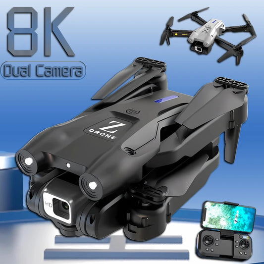 T1 Mini Drone Professional 8K HD Dual Camera FPV Dron Optical Flow 360°Obstacle Avoidance Quadcopter Toy Gift