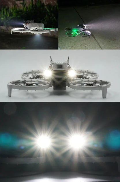 DJI Flip Night Flight Light Accessory, 900LM Front & Bottom Fill Lights, Adjustable Angle, High/Low/Strobe, 120 Min