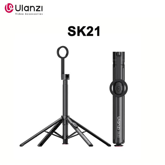 Original Ulanzi SK21 Magnetic Auto Open Tripod 8 Section Pole Extension For Phone Vlog Shooting Magnetic