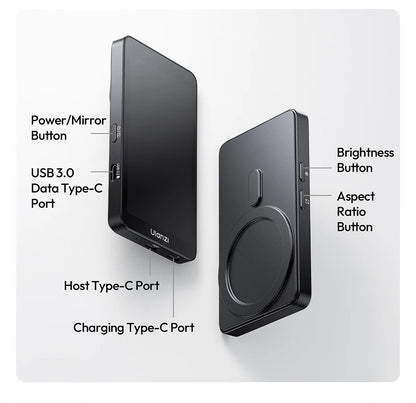 Ulanzi VM1 Vlog Selfie Monitor Screen for iPhone 17 16 15 Selfie Monitor Screen with Magnetic Ring Livestreaming Vlog Shots