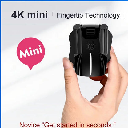 Black K11 Mini Finger Drone Pocket 4k Movie Lens RTF Foldable Brushless Quadcopter Wide Angle Anti Shake Camera Beauty Effect