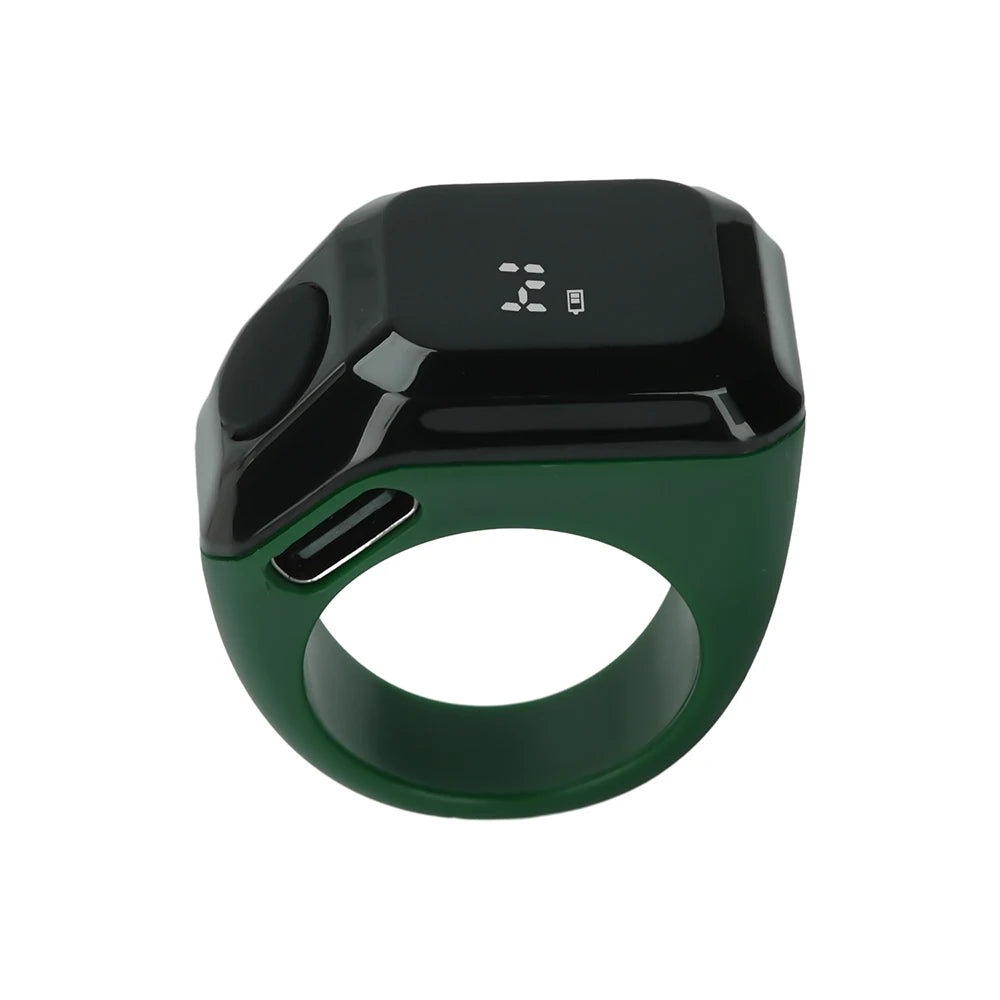 Portable Digital Display Counter Smart APP Ring Counter Bluetooth Counting Ring Time Reminder Wearable Tasbih Zikr Ring Misbah