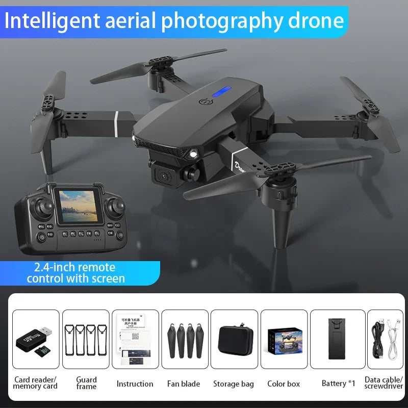 New Professinal With 1080P Wide Angle E88Pro RC Drone 4K Dual HD Camera Foldable RC Helicopter WIFI FPV Height Hold RC Toy Gifts