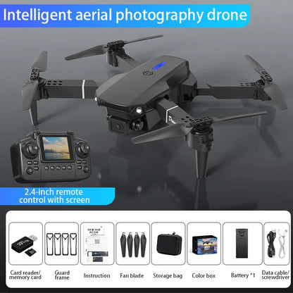 New Professinal With 1080P Wide Angle E88Pro RC Drone 4K Dual HD Camera Foldable RC Helicopter WIFI FPV Height Hold RC Toy Gifts