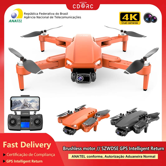 L900 Pro SE GPS Drone 4K Dual HD Camera 5G WIFI FPV Brushless Motor Optical Flow RC Quadcopter Professional Aerial Drones Toys