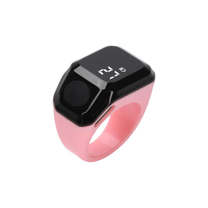 Digital Ring Counter Bluetooth APP Control OLED Display Silent Touch Type-C Rechargeable Muslims Ring Prayer Finger Counter