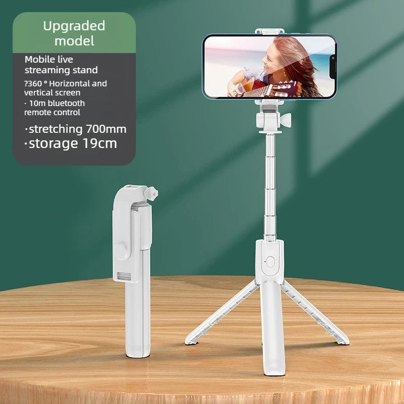 Shutter Tripod For iPhone Xiaomi Live Phone Holder Wireless Bluetooth Selfie Stick Tripod Stand without Fill Light Remote