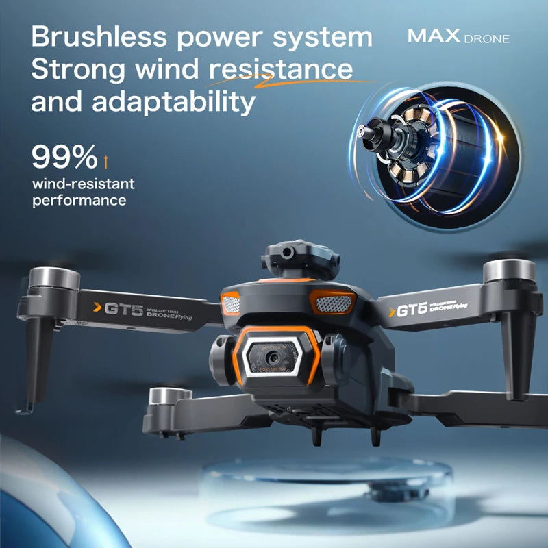 New GT5 Drone 360° Obstacle avoidance 8K Professional WIFI Aerial Photography Brushless Motor Foldable Quadcopter Dron Toys 2026