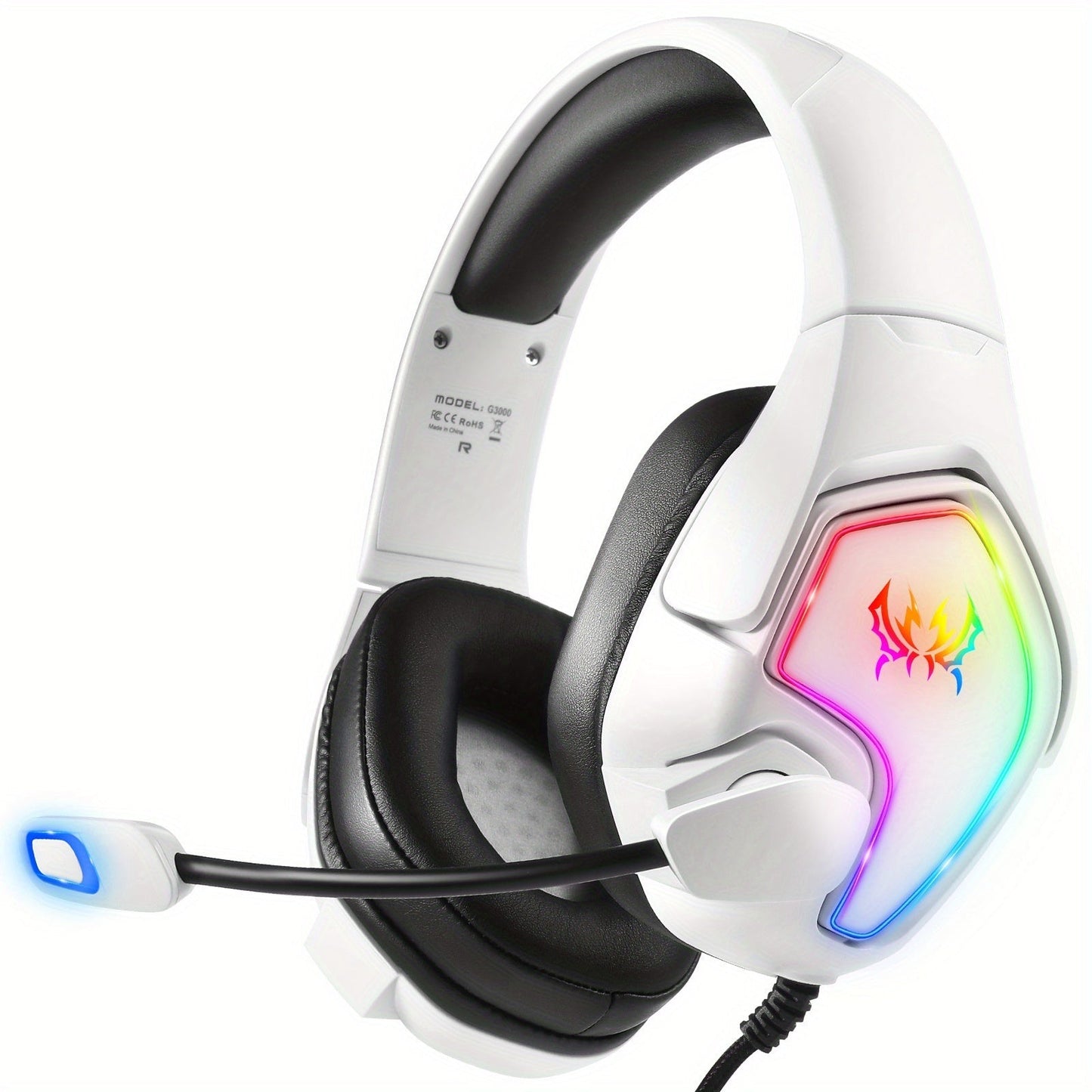 Stereo Gaming Headset for PS4 PS5 Xbox RGB 7.1-0