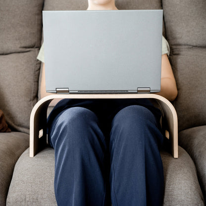 Wooden Laptop Tray - Portable Lap Desk with Ventilation-4
