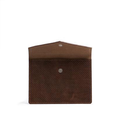 Leather Sleeve for iPad - Geometric Net-1