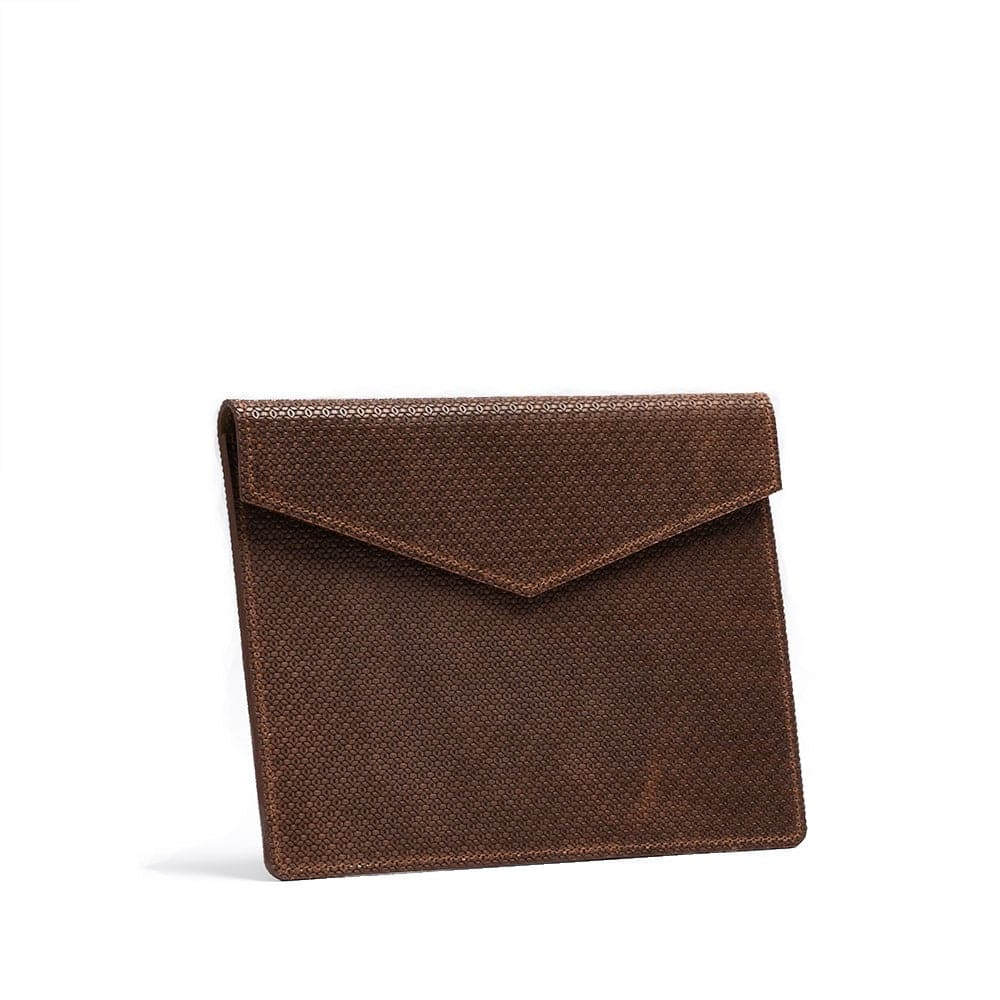 Leather Sleeve for iPad - Geometric Net-2
